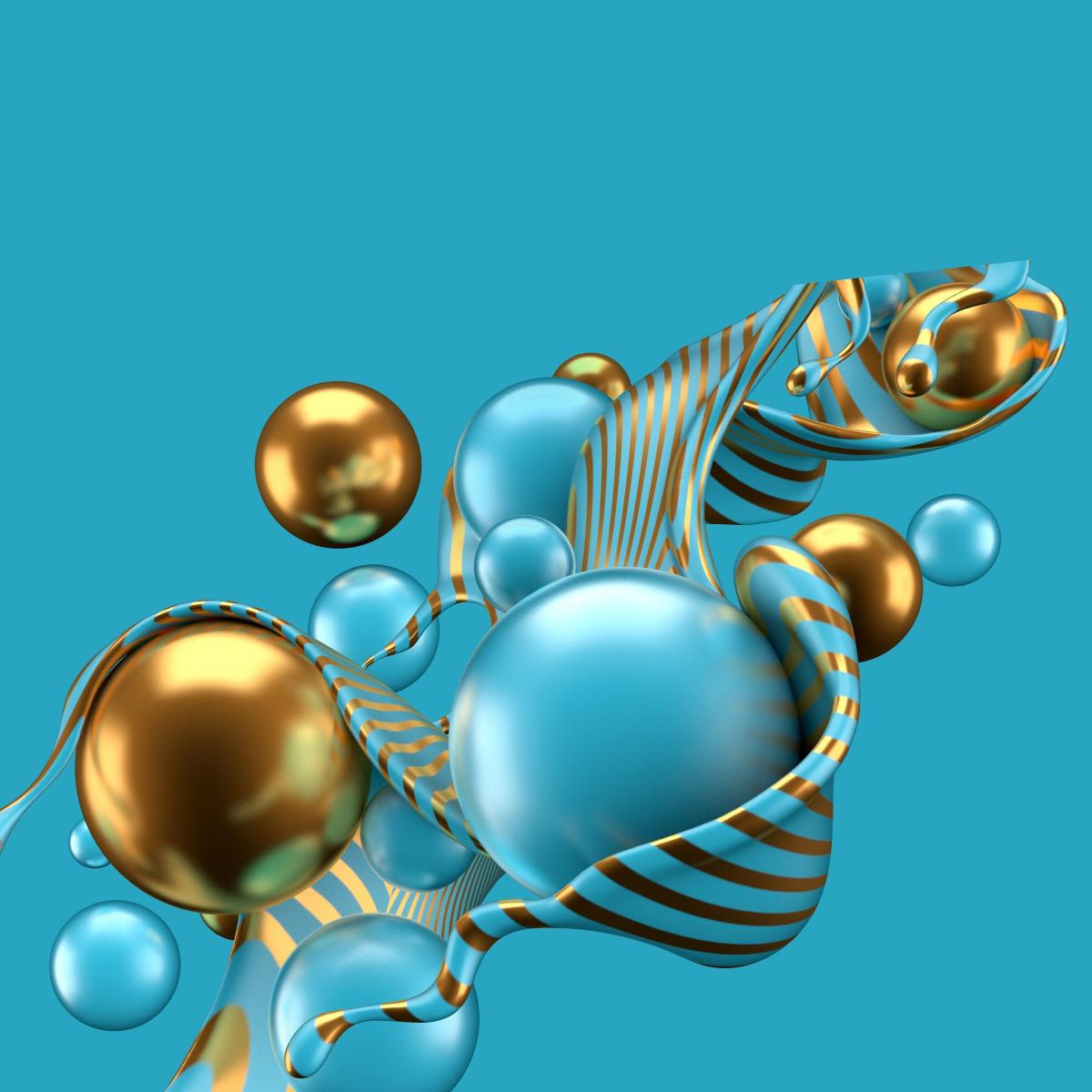 Abstract Gold and Teal - Related StockWalls wallpaper