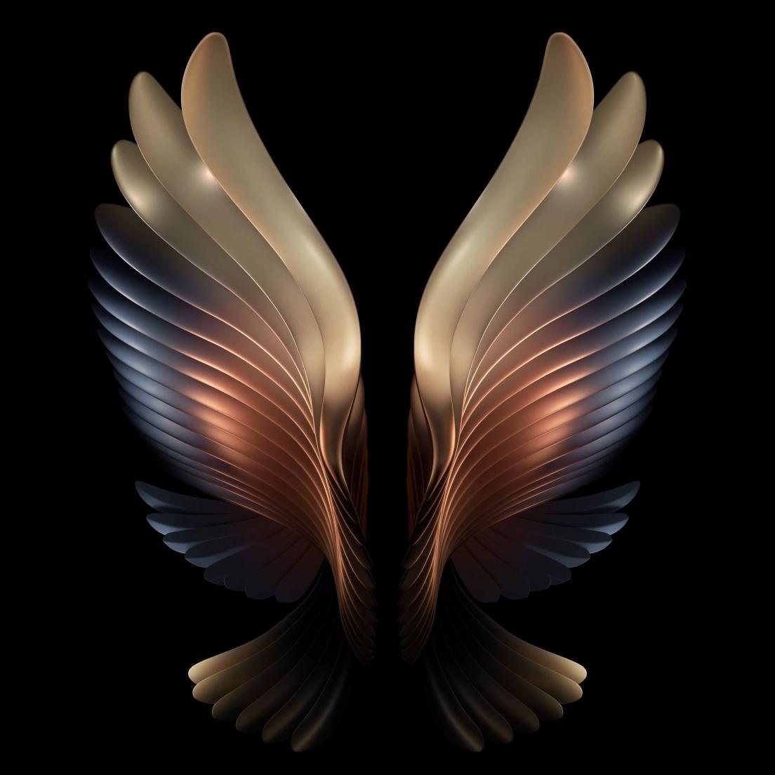 Abstract Golden Wings - Related 4K Wallpapers wallpaper