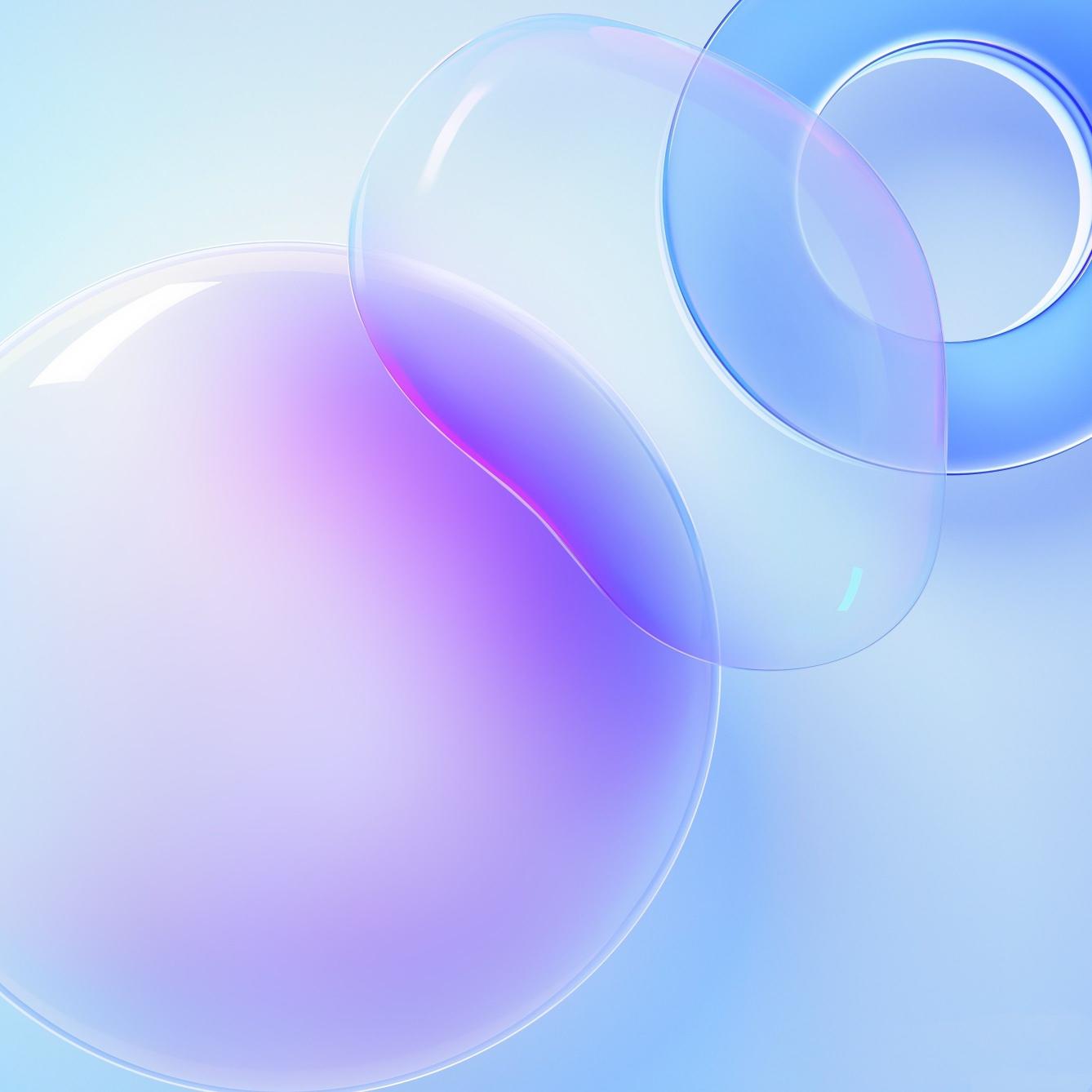 Abstract Gradient Bubbles - Related Dark Wallpapers wallpaper