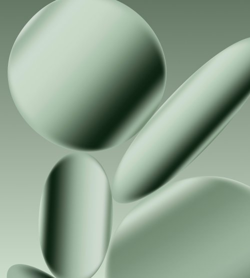 Abstract Green Stone Shapes - Google Pixel Wallpaper