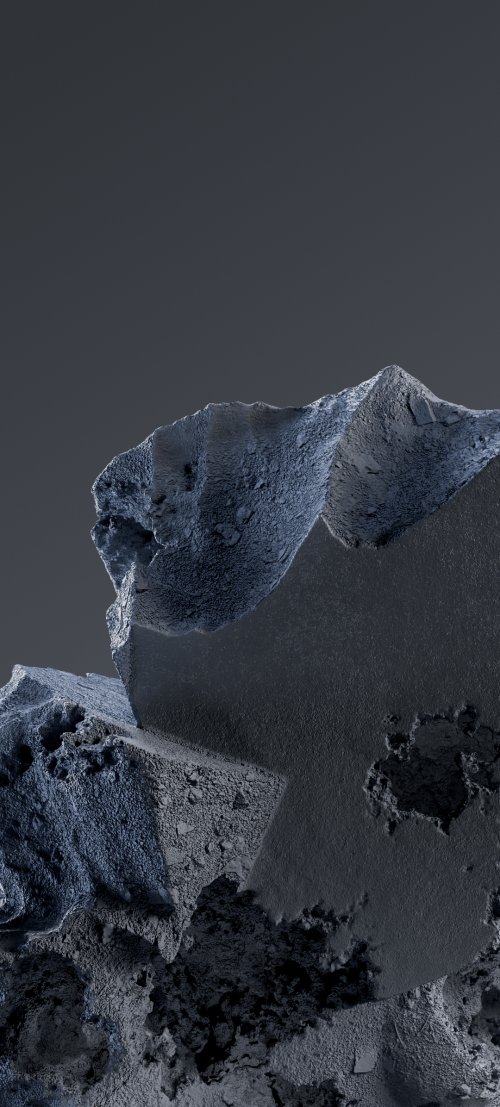 Abstract Metallic Rockscape
