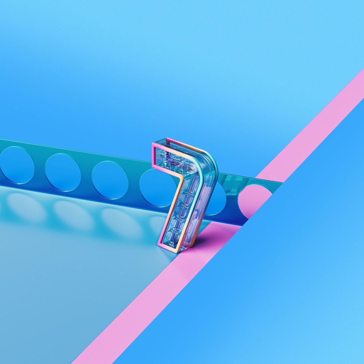 Abstract Number 7 Design - Related StockWalls wallpaper