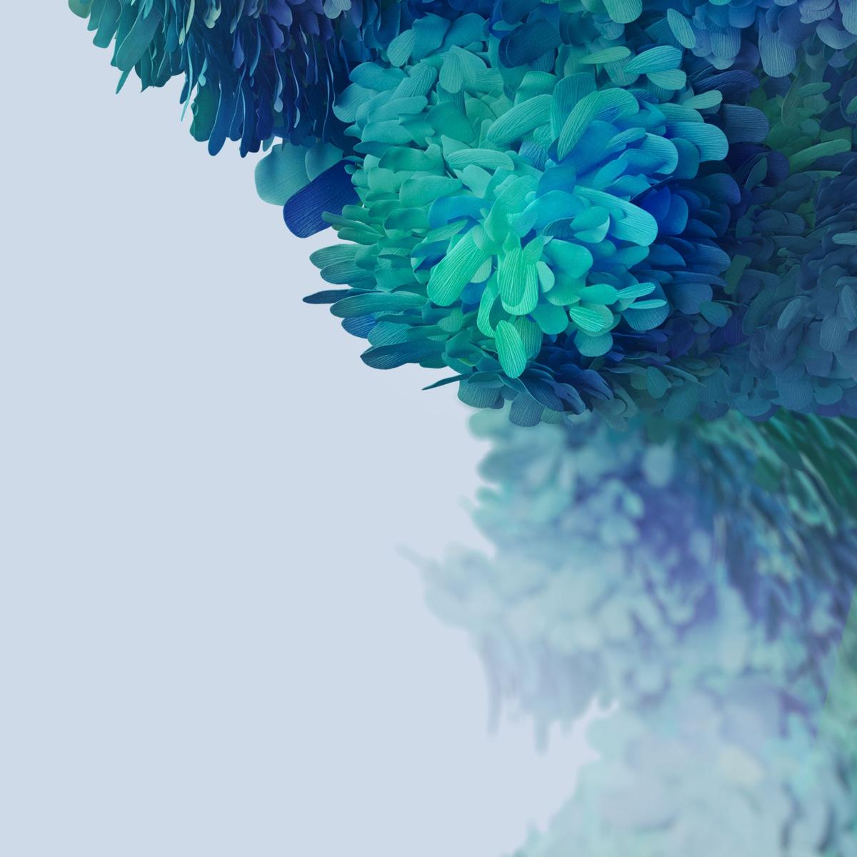Abstract Teal Blue Bloom - Related StockWalls wallpaper