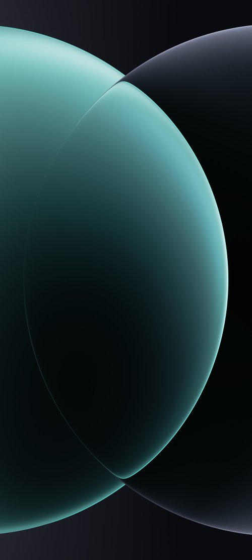Abstract Teal Curves