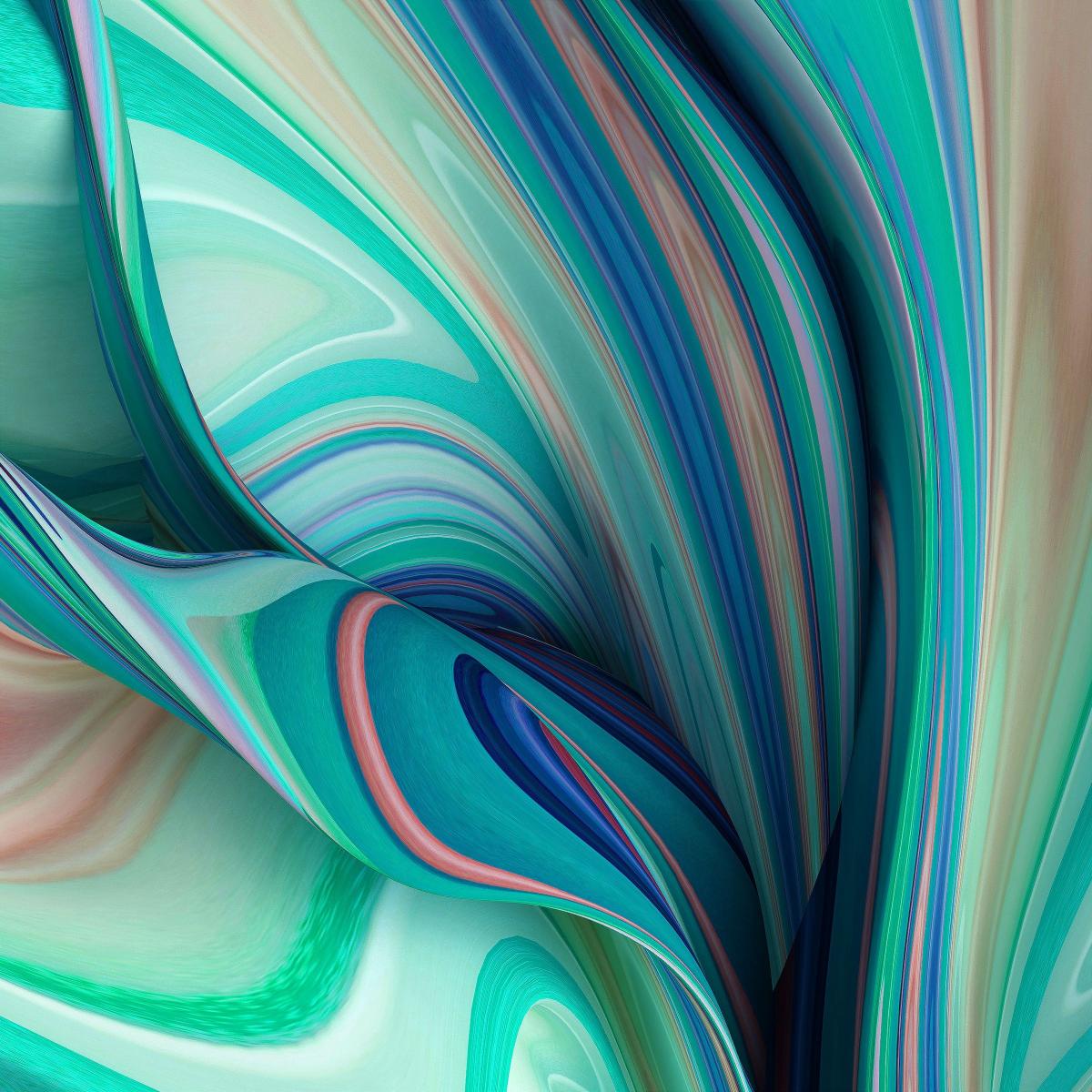 Abstract Teal Swirls - Related StockWalls wallpaper