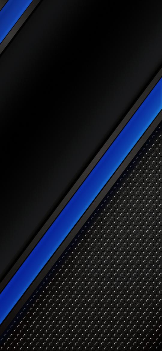Black and Blue Abstract
