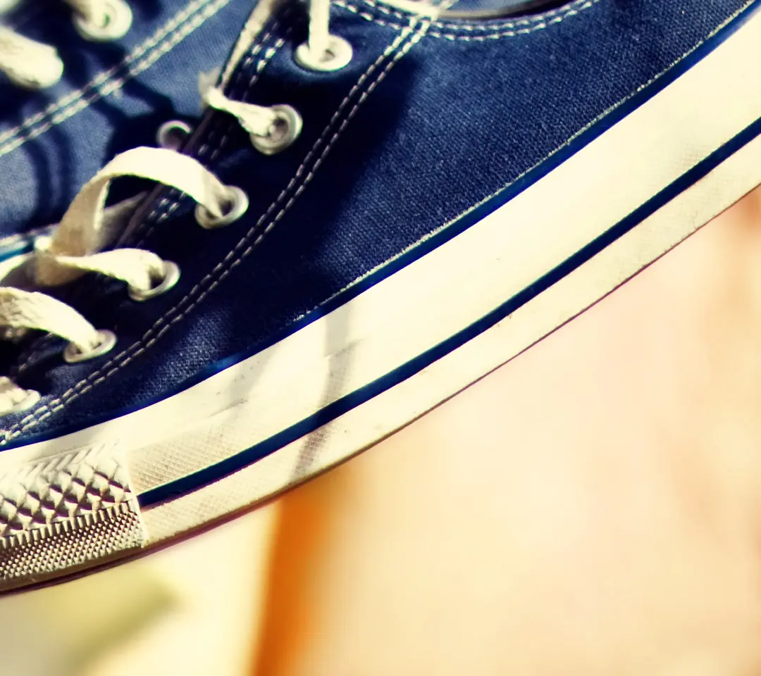 Blue Canvas Sneaker Close-up - Related StockWalls wallpaper