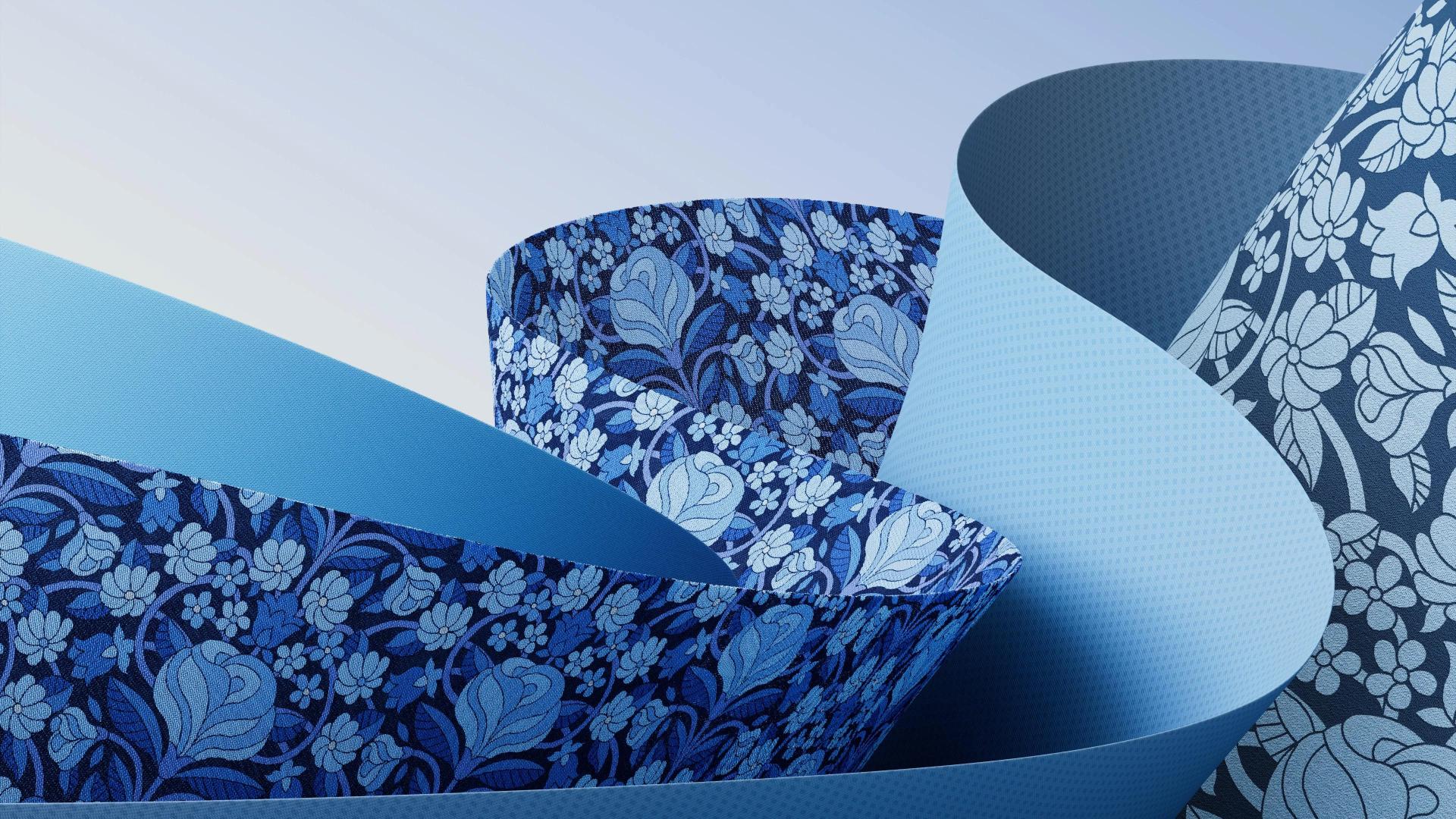 Blue Floral Abstract - Related Dark Wallpapers wallpaper
