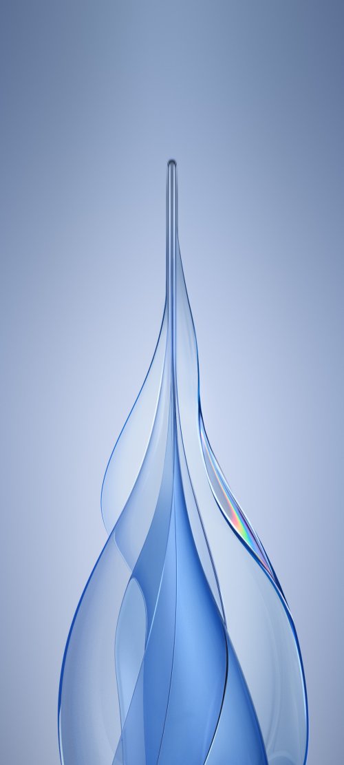 Blue Glass Flow Abstract