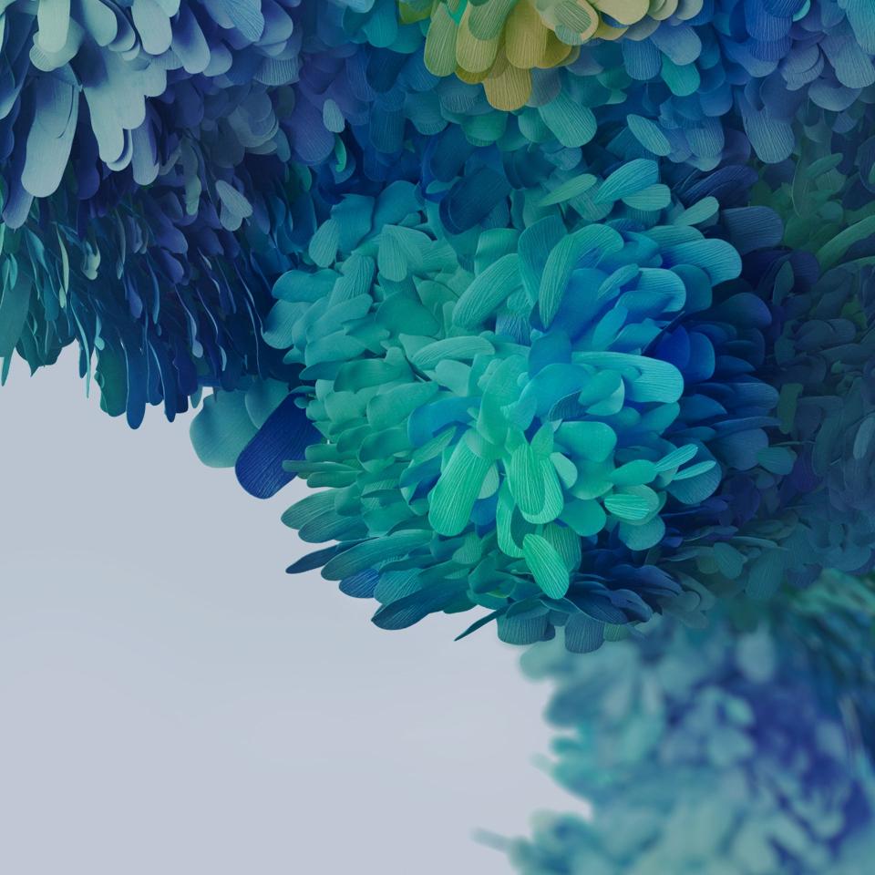 Blue Teal Petal Swirl - Related StockWalls wallpaper