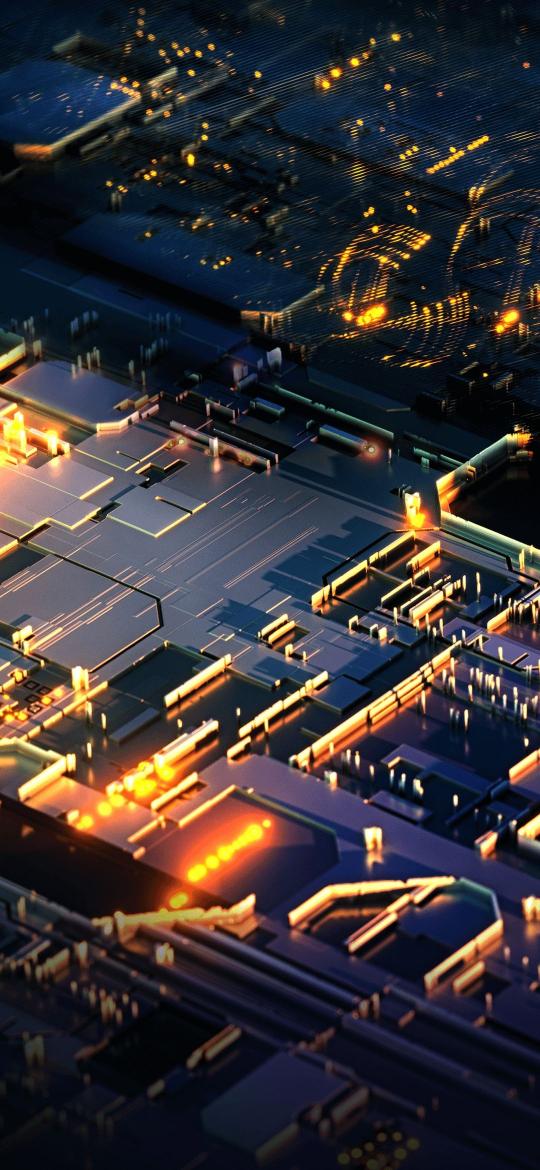 Circuit Board Glow - Related StockWalls wallpaper