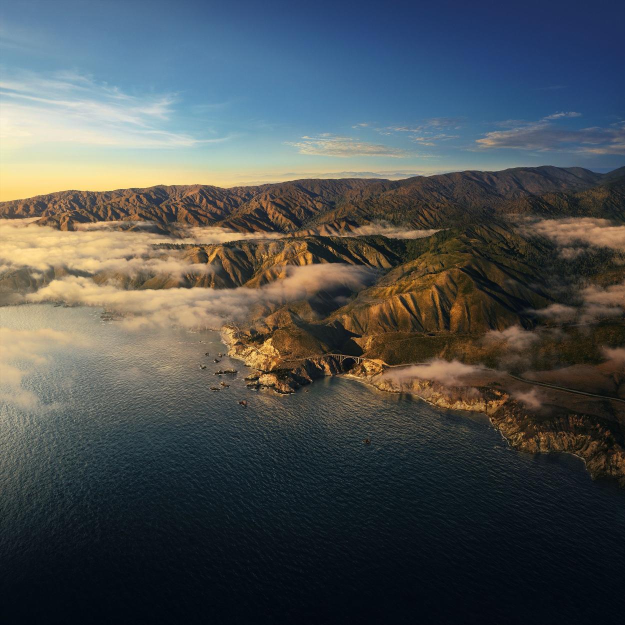 Coastal Mountains & Fog - Related StockWalls wallpaper