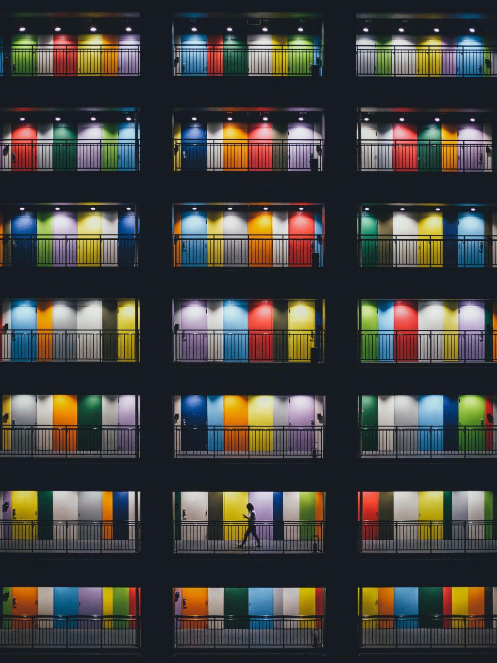 Colorful Apartment Hallway - Related Dark Wallpapers wallpaper