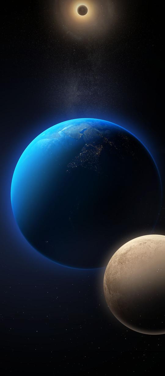 Cosmic Eclipse View - Related StockWalls wallpaper