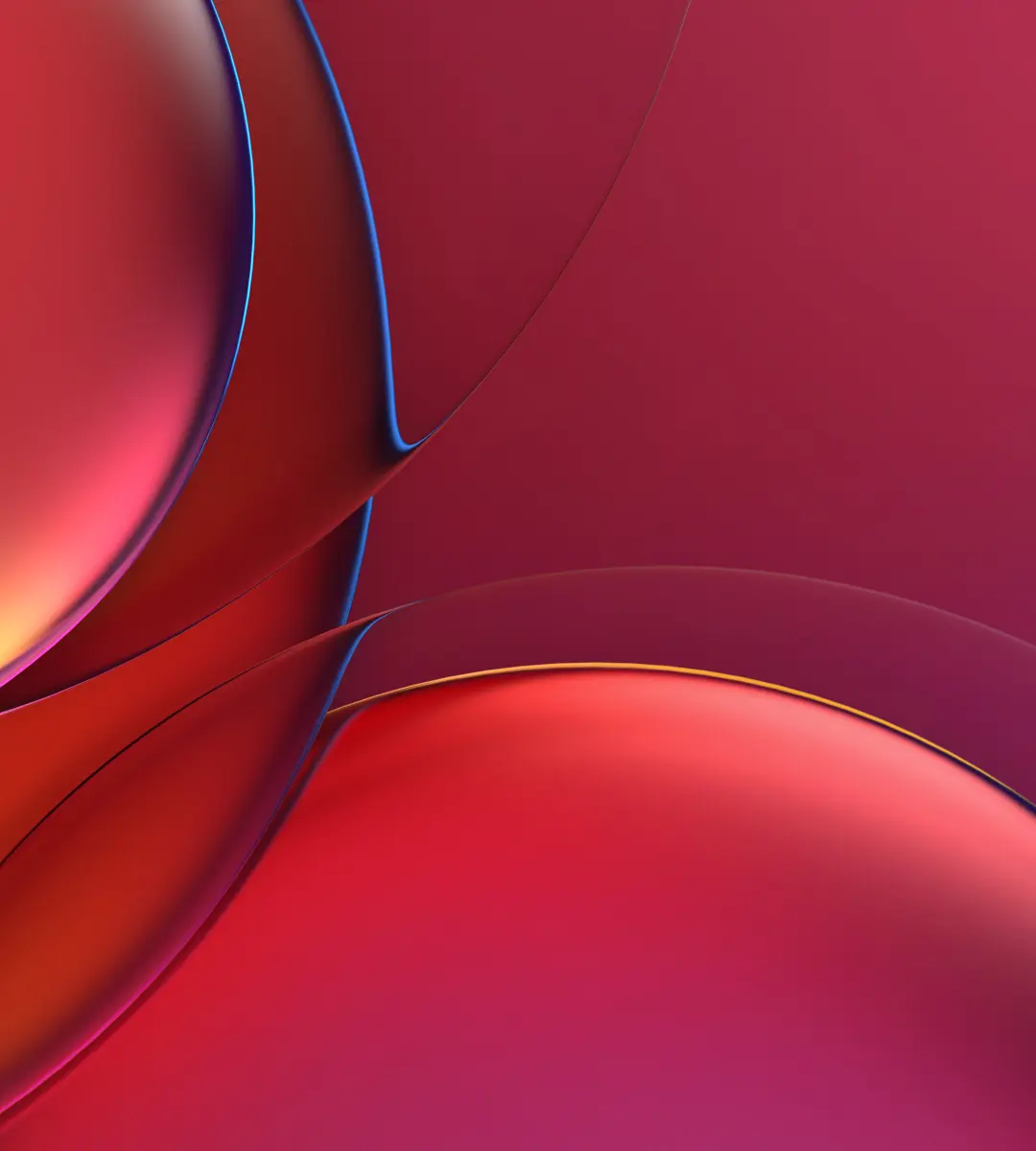 Crimson Abstract Curves