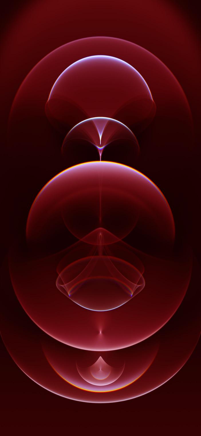 Crimson Abstract Waves