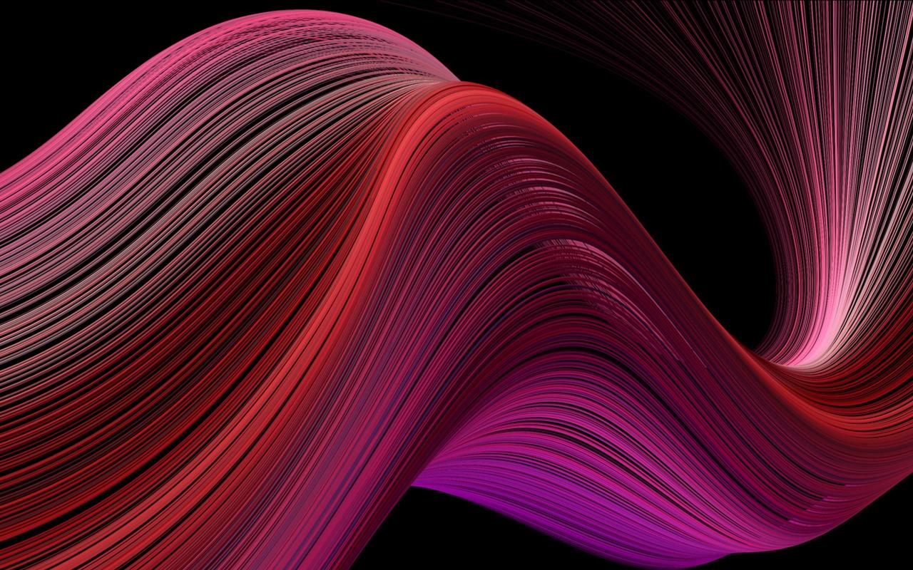 Crimson Pink Swirl - apple Wallpaper