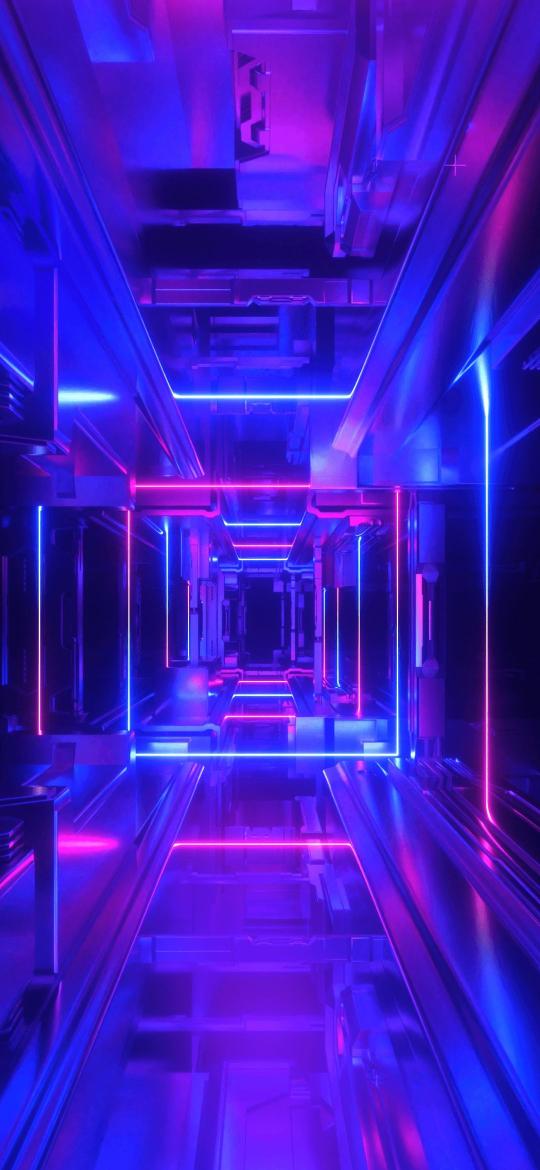 Cyberpunk Neon Tunnel - Related Ghetto Wallpapers wallpaper