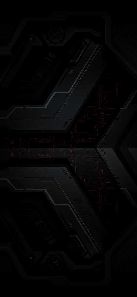 Dark Tech Circuitry Wallpaper