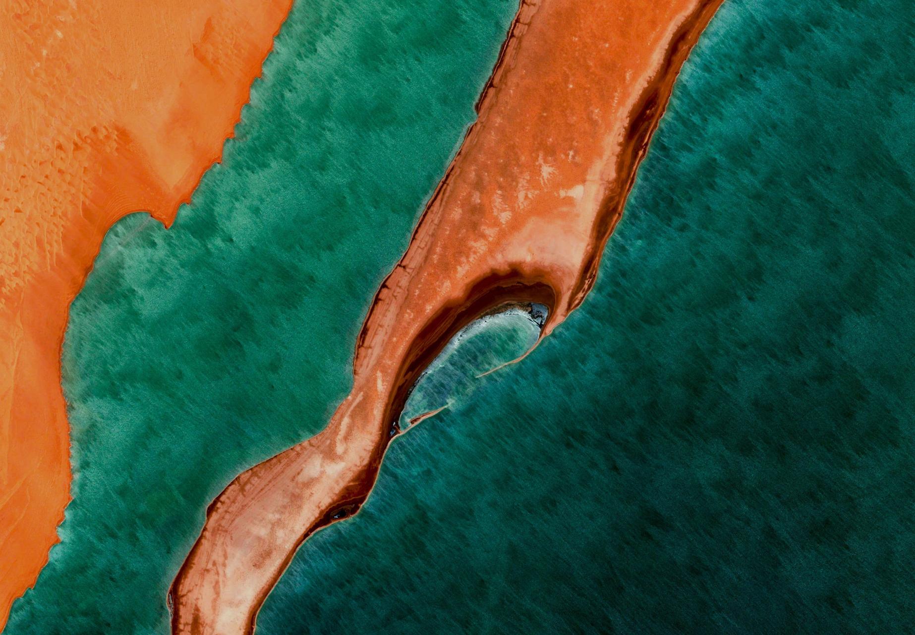 Desert Meets Ocean Abstract - Related StockWalls wallpaper