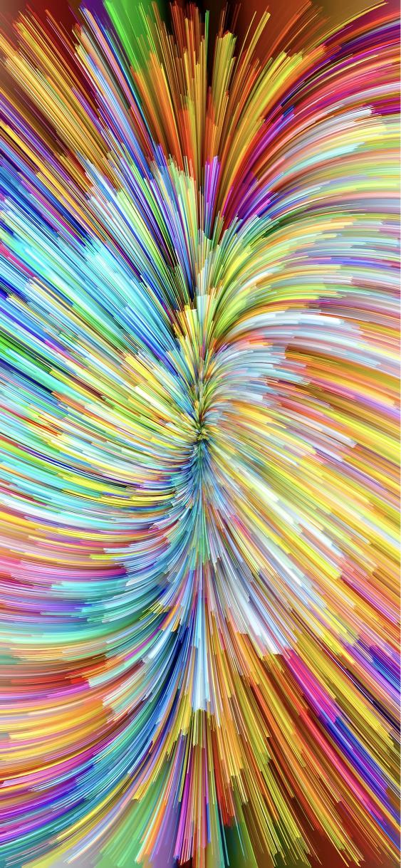 Explosion of Colorful Lines - apple Wallpaper