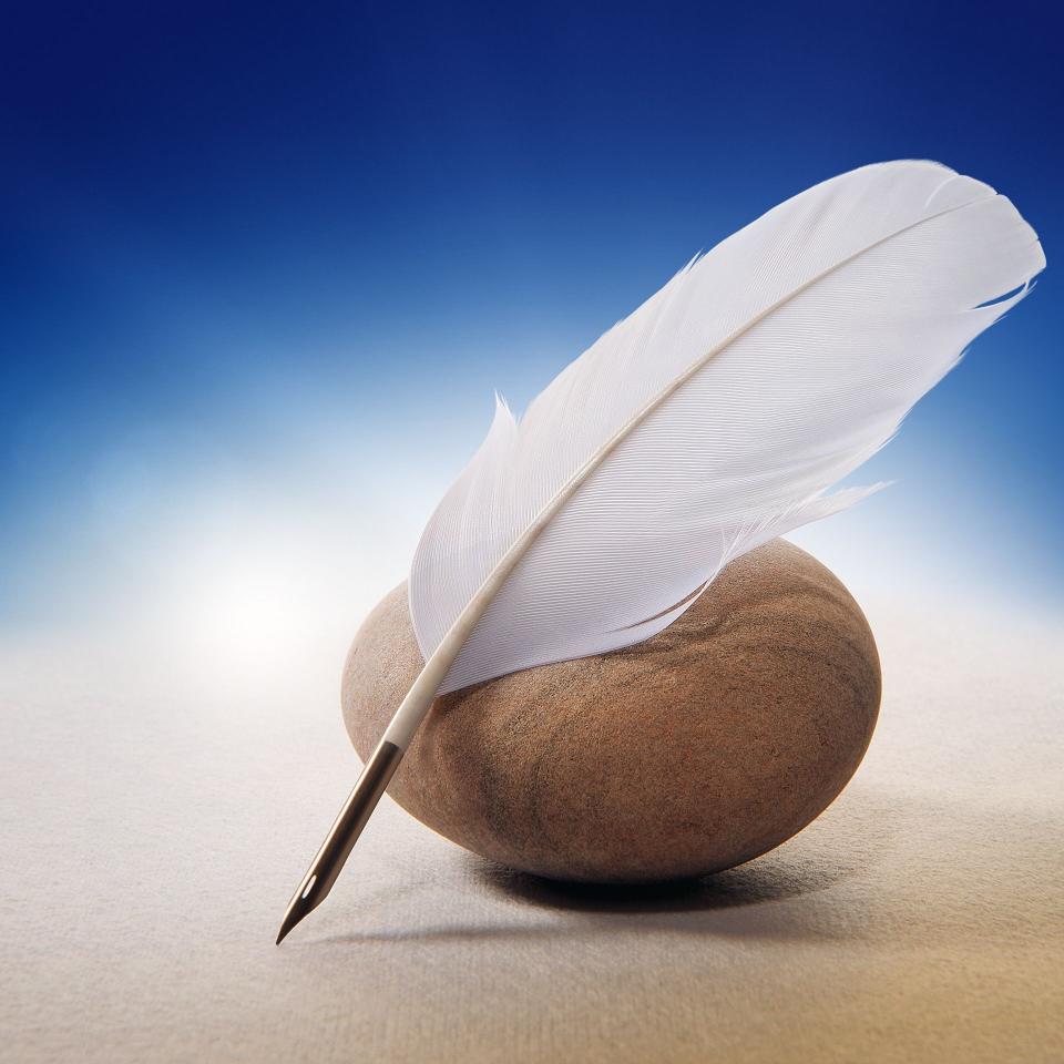 Feather and Stone - Samsung Wallpaper