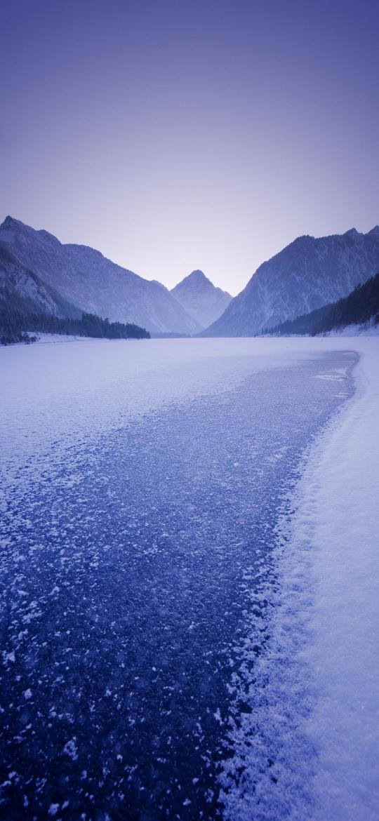 Frozen Mountain Lake - Related 4K Wallpapers wallpaper