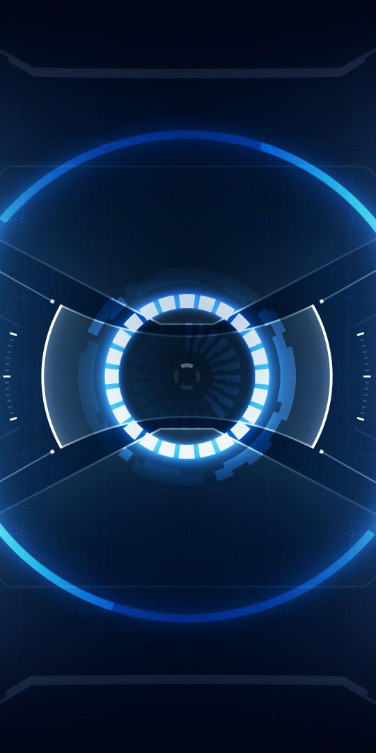 Futuristic Blue HUD - Related StockWalls wallpaper