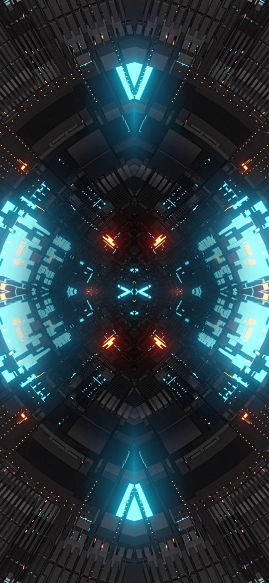 Futuristic Geometric Tunnel - Related Dope Wallpapers wallpaper