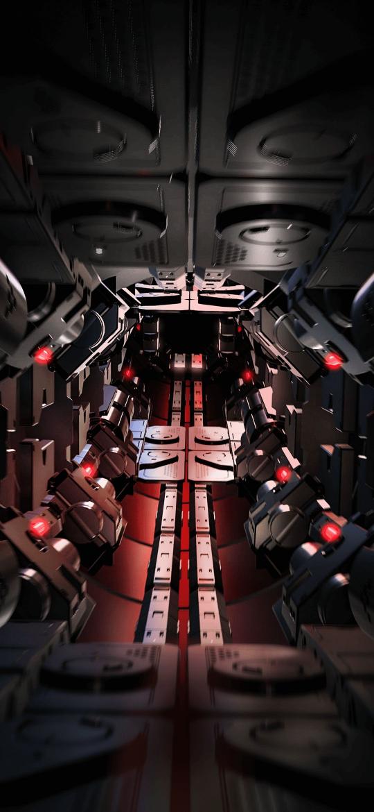 Futuristic Sci-Fi Corridor - Related 4K Wallpapers wallpaper