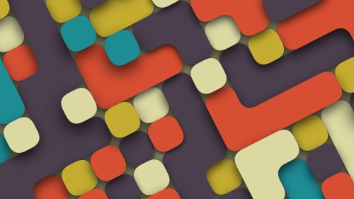 Geometric Color Blocks - abstract Wallpaper
