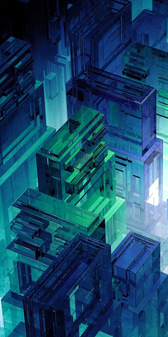 Geometric Crystal City - Related StockWalls wallpaper