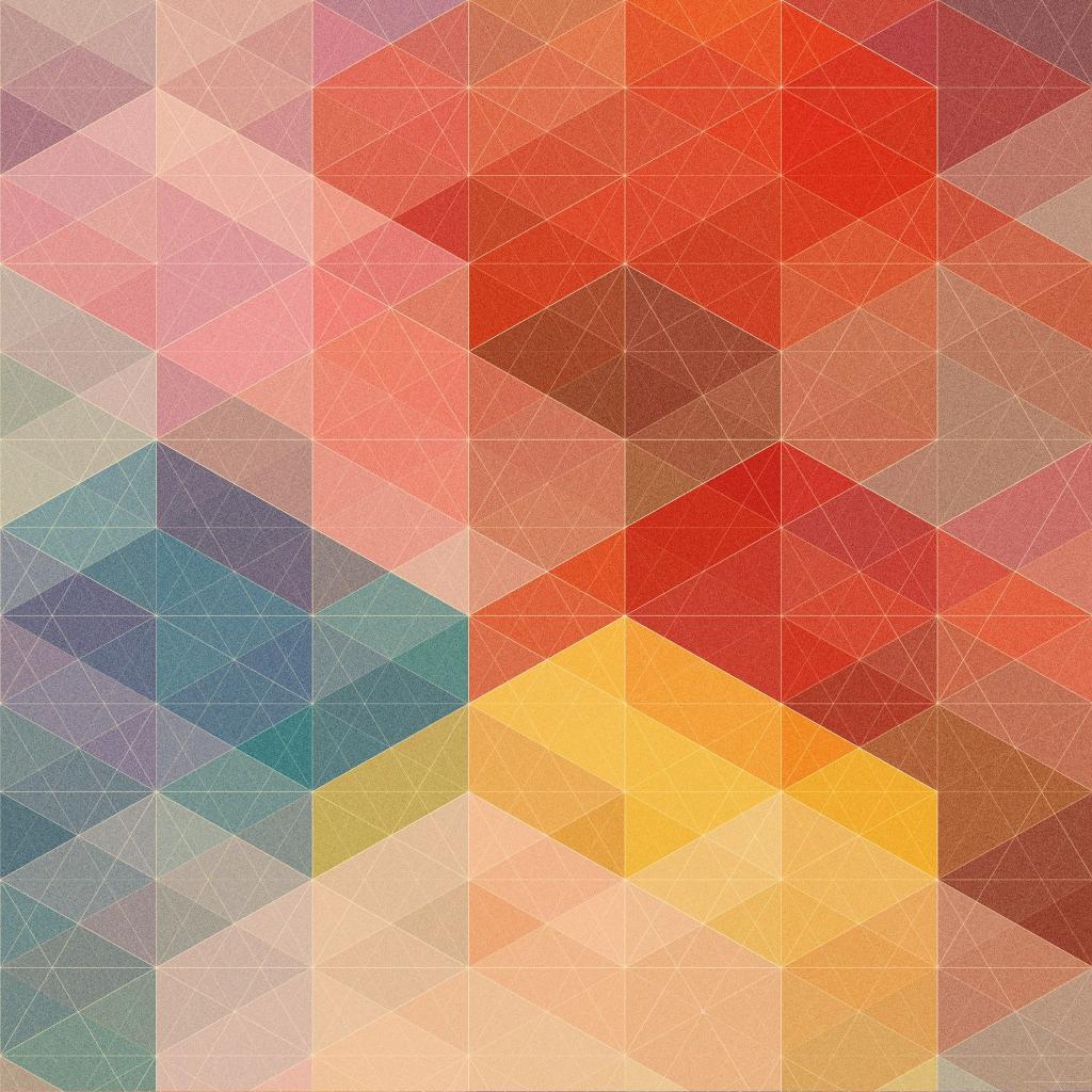 Geometric Gradient Triangles - apple Wallpaper