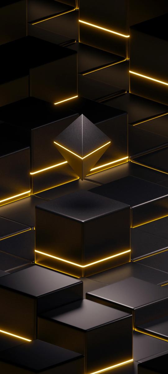 Geometric Neon Cubes - Related 4K Wallpapers wallpaper