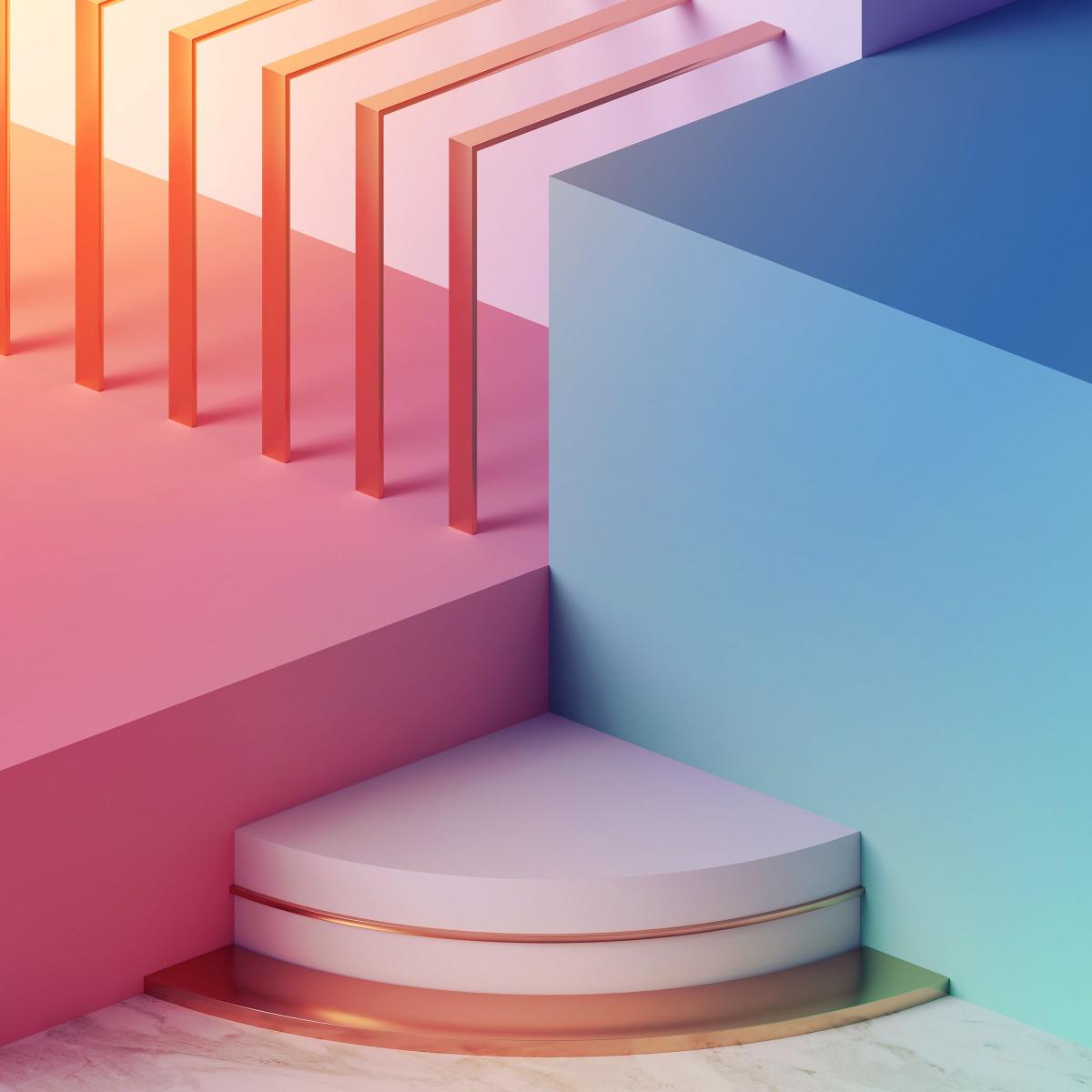 Geometric Pastel Gradient - Related StockWalls wallpaper