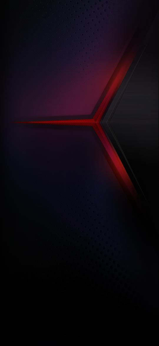 Geometric Red and Black