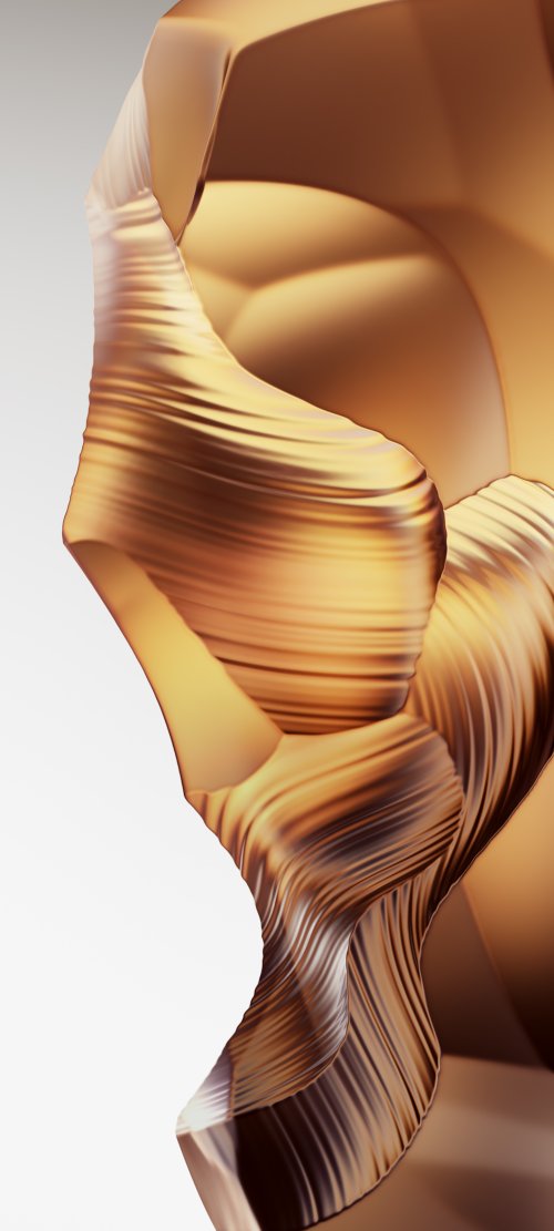 Golden Abstract Flow