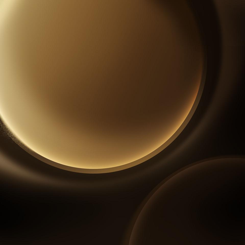 Golden Abstract Spheres - Related Dark Wallpapers wallpaper