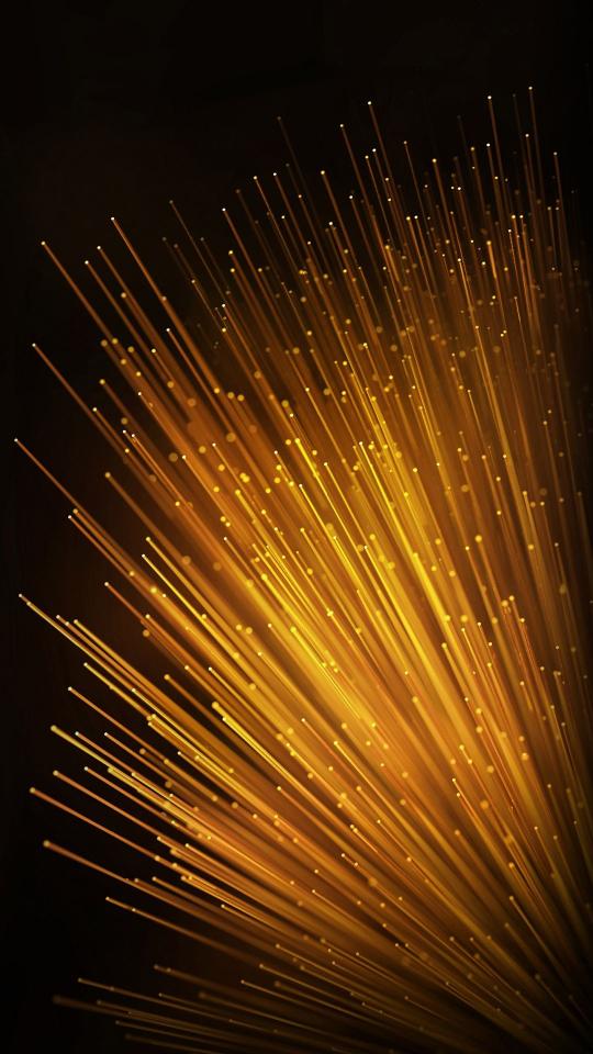 Golden Fiber Optic Burst - Related 4K Wallpapers wallpaper