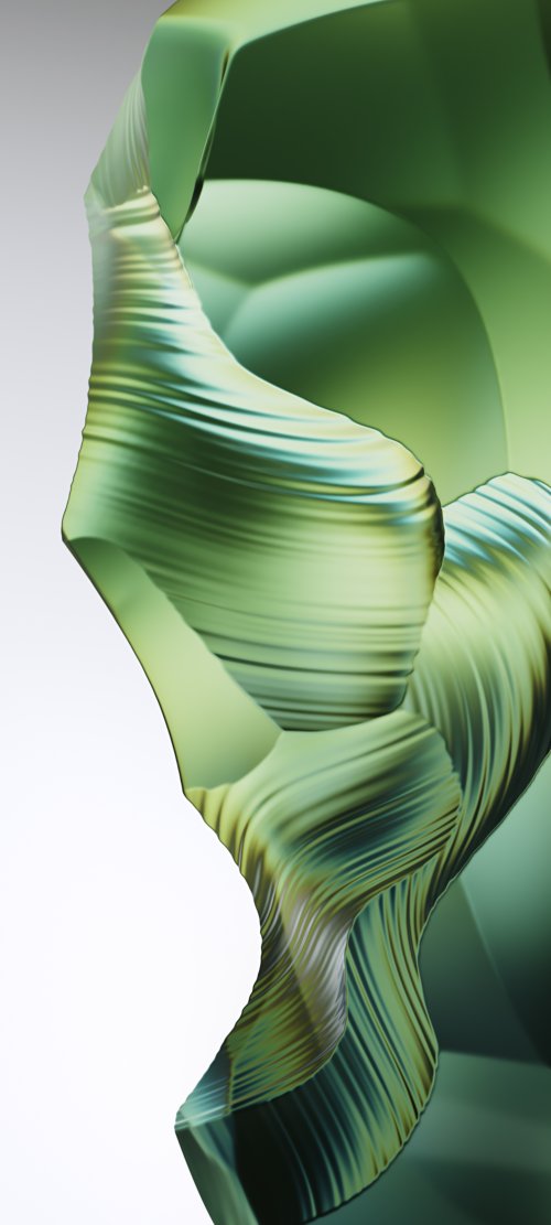 Green Abstract Flow