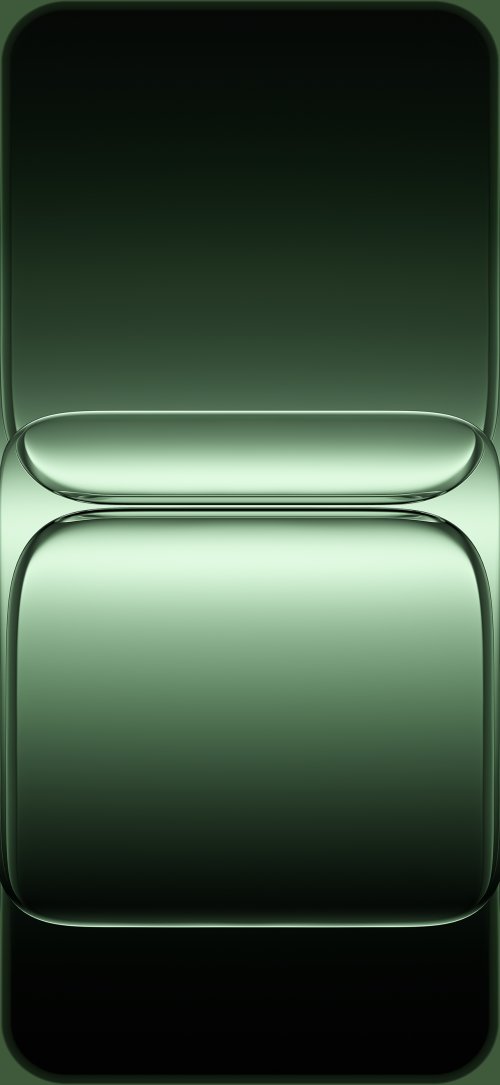 Green Abstract Rounded Shapes