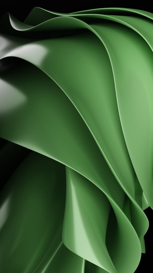 Green Abstract Waves - abstract Wallpaper