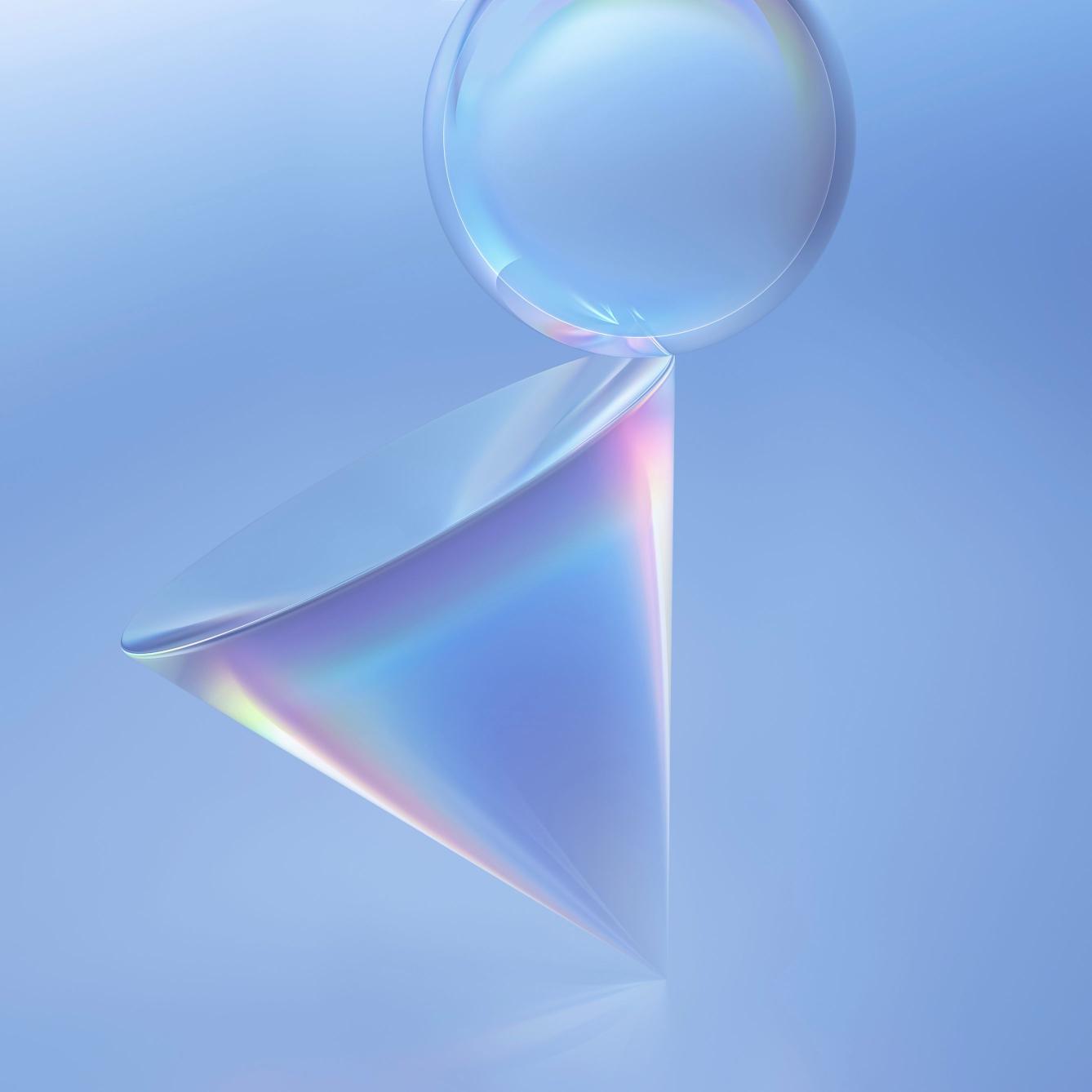 Iridescent Geometric Abstraction - Related StockWalls wallpaper