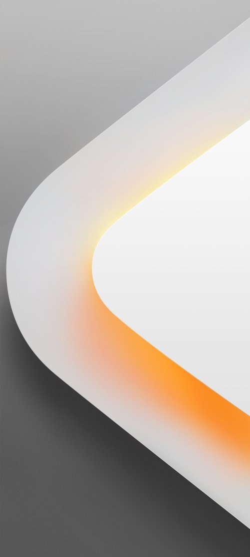 Minimal Orange Curve Wallpaper