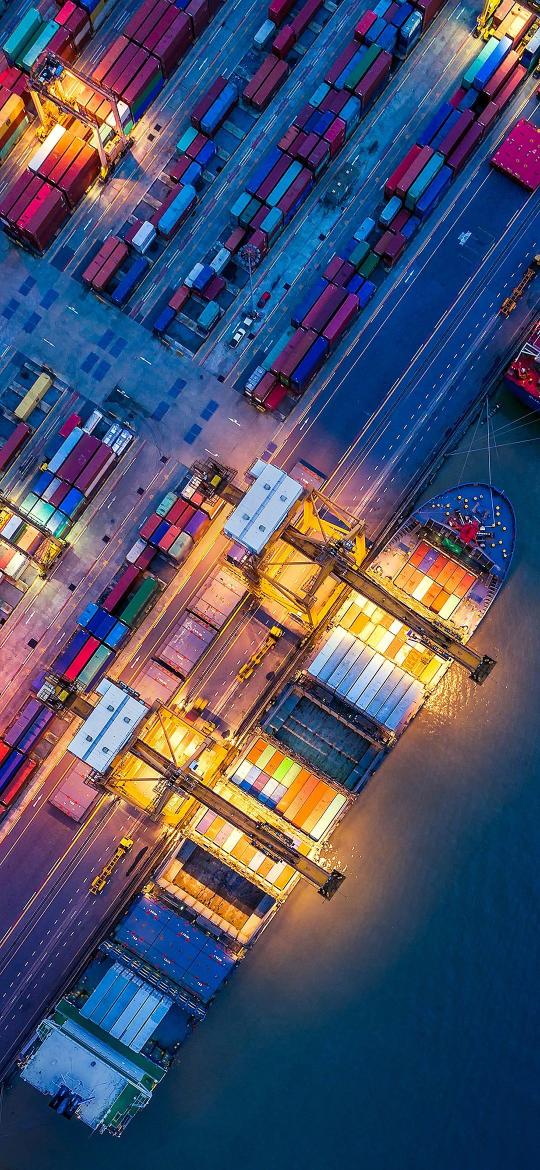 Nighttime Cargo Port - Related Ghetto Wallpapers wallpaper