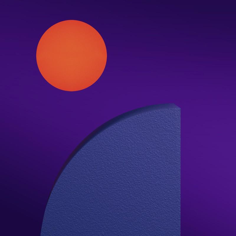 Orange Orb Horizon - Samsung Wallpaper