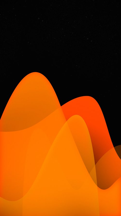 Orange Wave Abstract - abstract Wallpaper