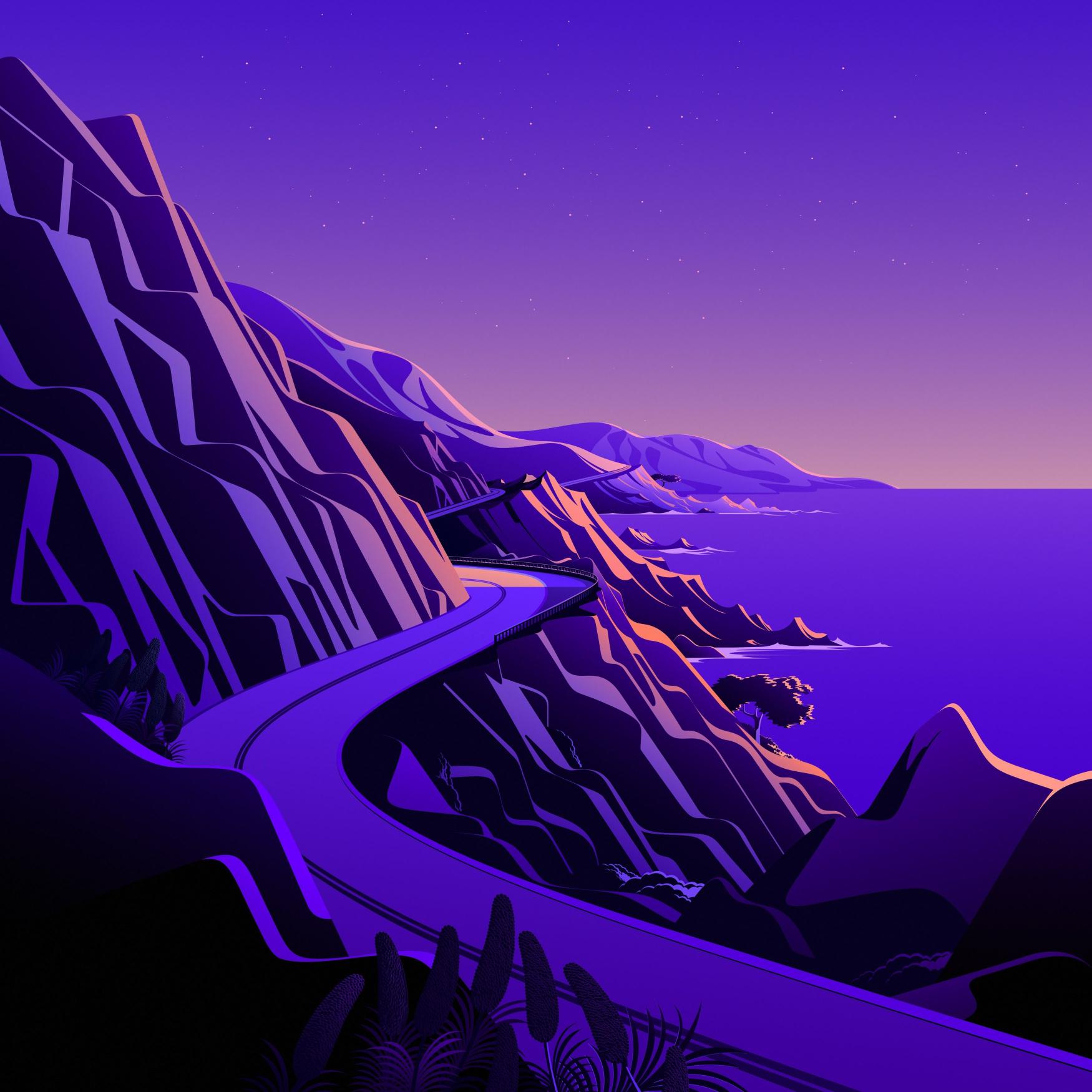 Purple Coastal Highway - Related Ghetto Wallpapers wallpaper