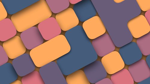 Rounded Geometric Shapes - abstract Wallpaper
