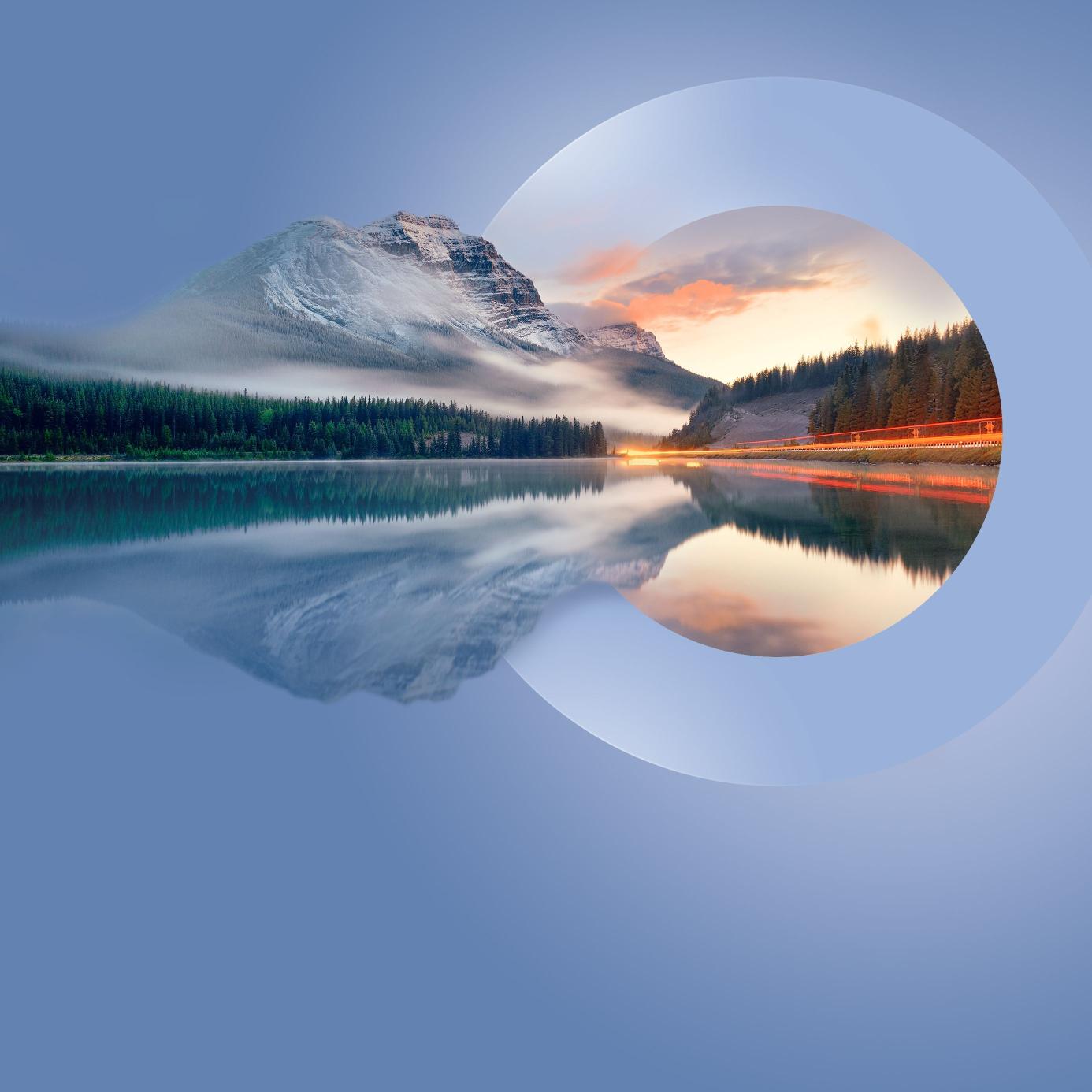 Serene Mountain Lake Reflection